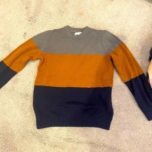 Multi color sweater.